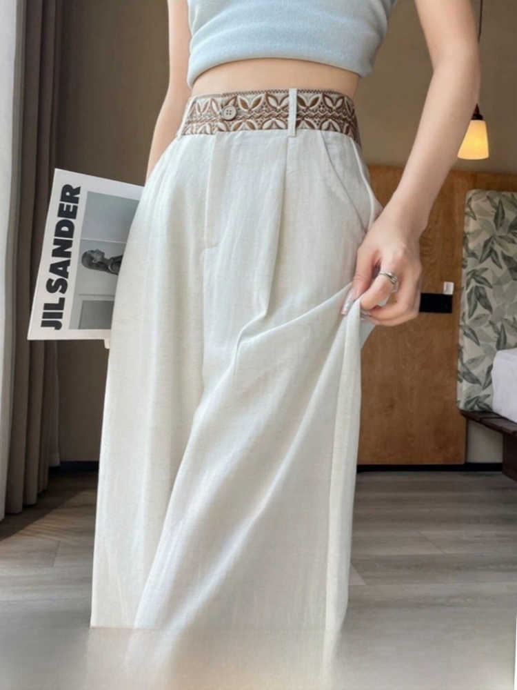 Tailored Trouser Wide - High Waist Wide Leg Ice Silk