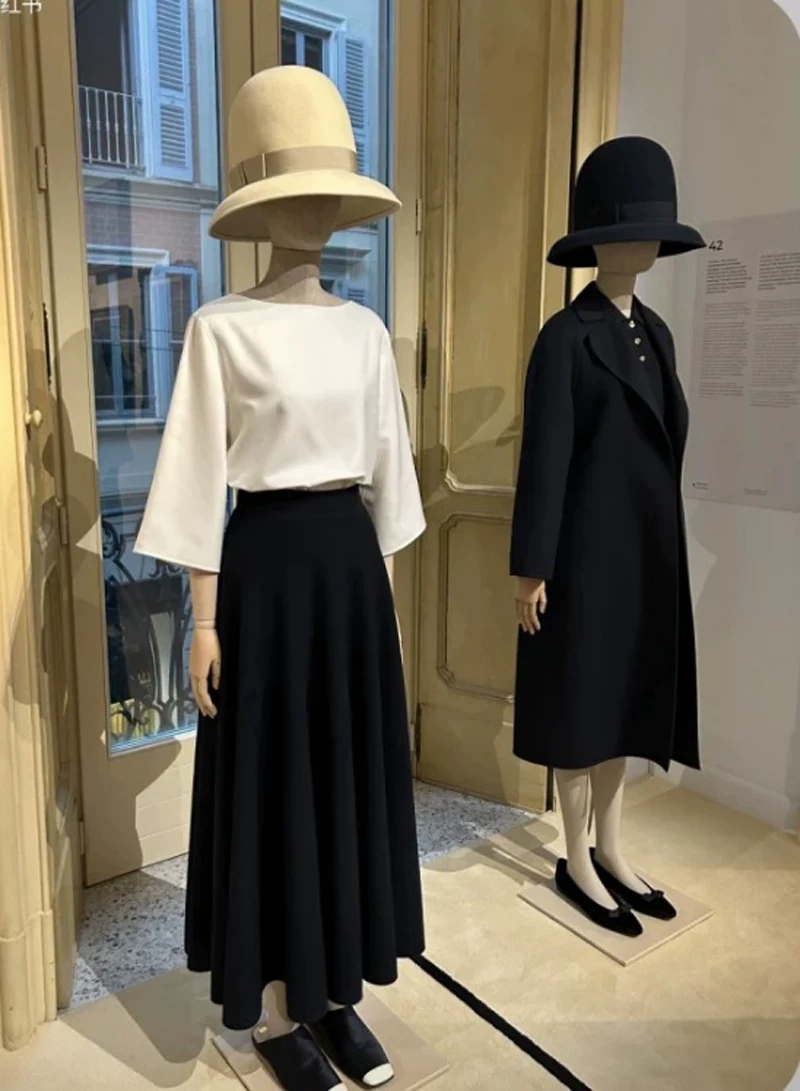 Women Formal Wear With Skirt - New Autumn Women Wool Silk Blend