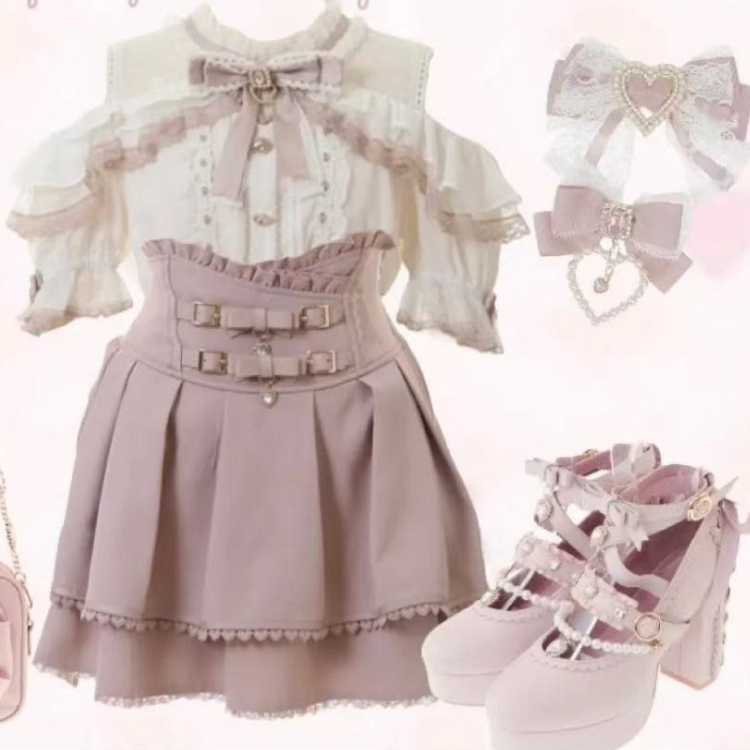 Women Formal Blouses For Evening Wear - 2026 Cute Ruffled Japanese Lolita Blouse