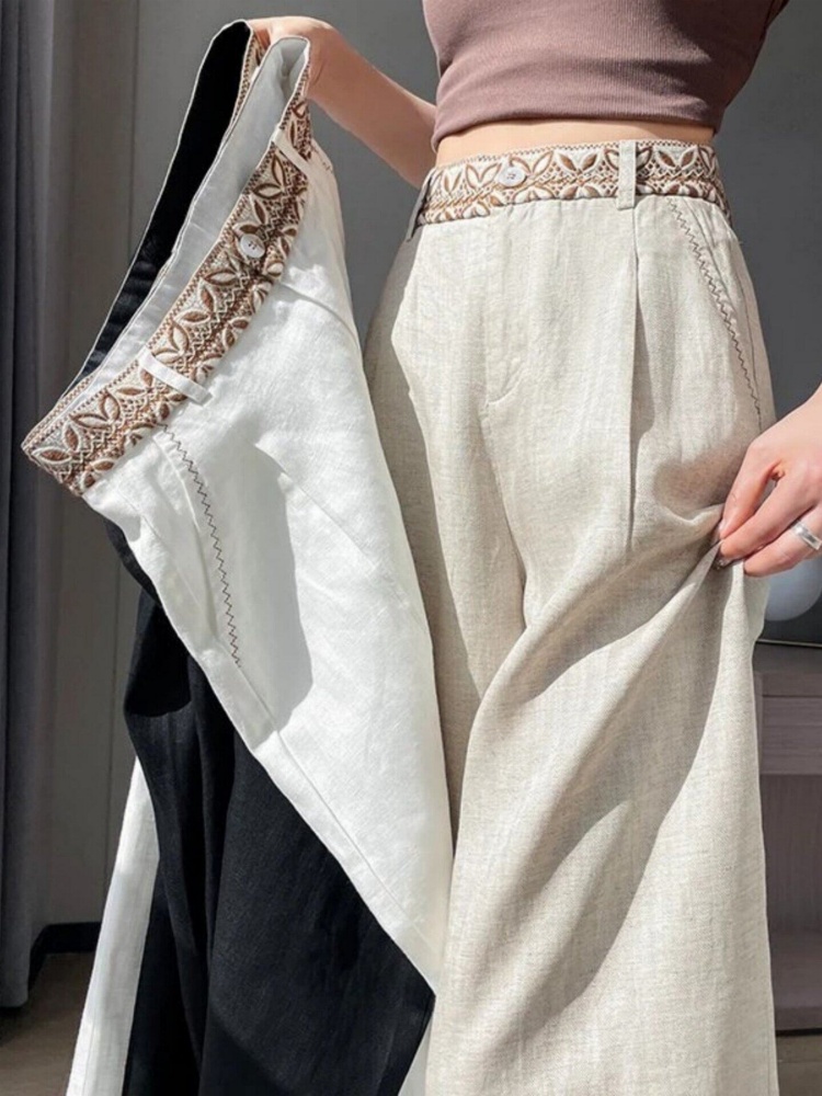High Waist Wide Leg Ice Silk P - Tailored Trouser Wide recension och pris