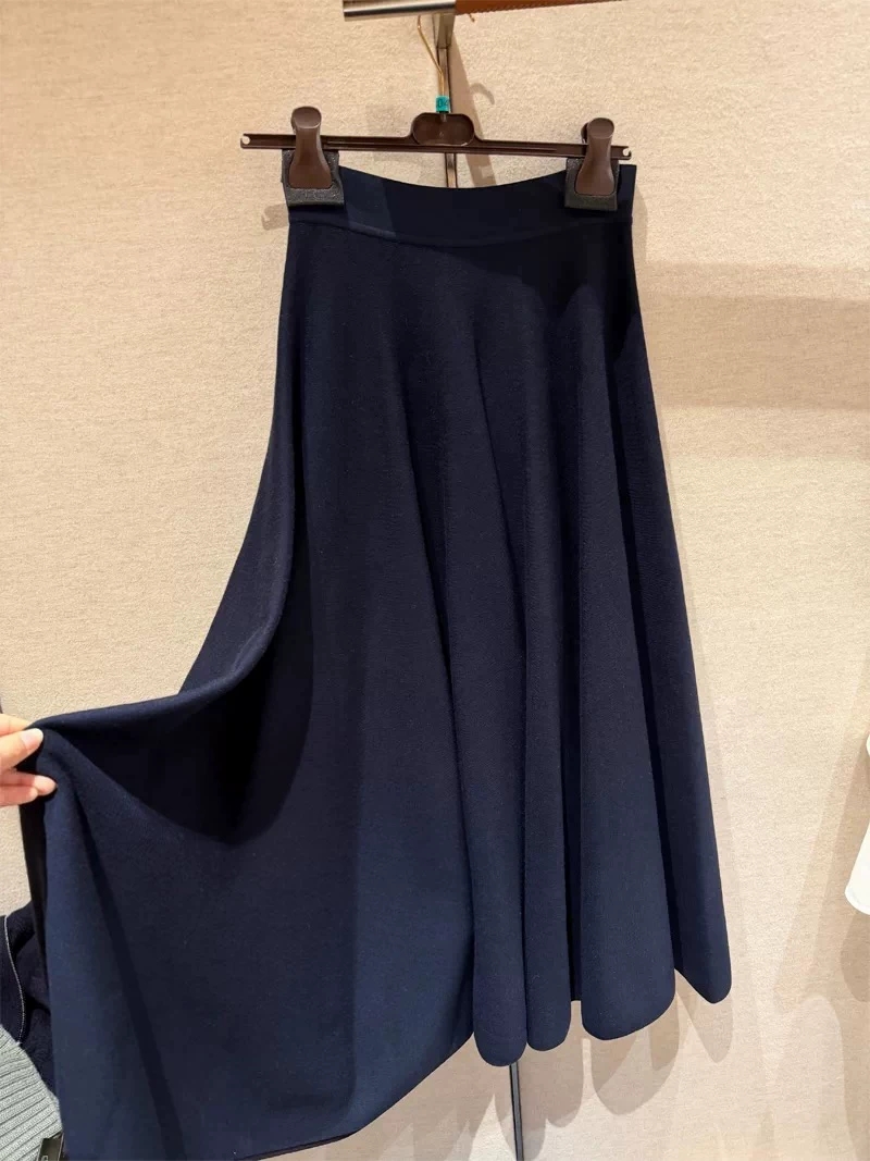 New Autumn Women Wool Silk Ble - Women Formal Wear With Skirt recension och pris
