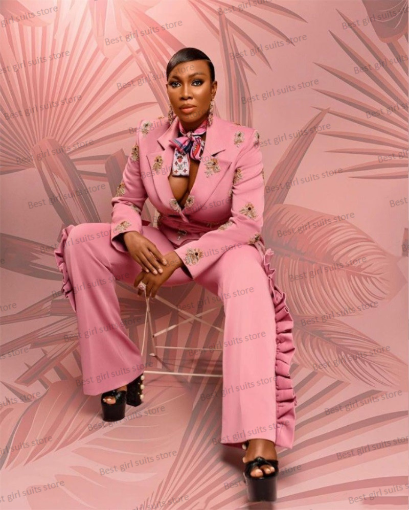 Pink Wedding Women Suit Set Bl - Women Formal Wear Coat recension och pris
