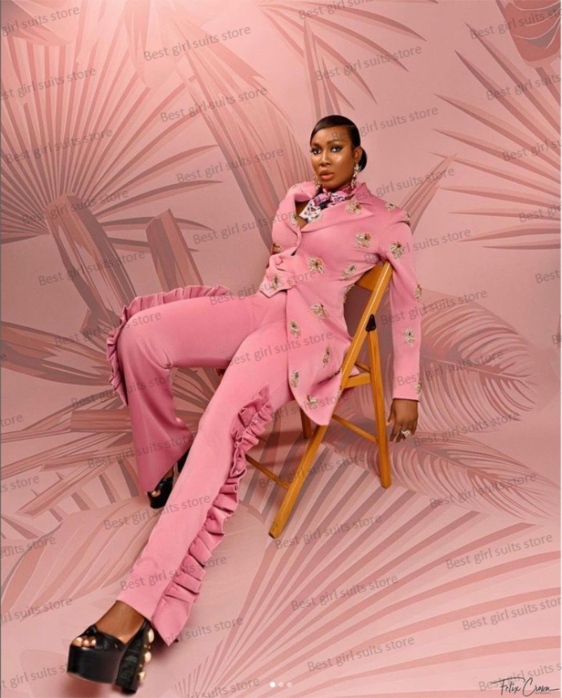 Pink Wedding Women Suit Set Bl - Women Formal Wear Coat recension och pris