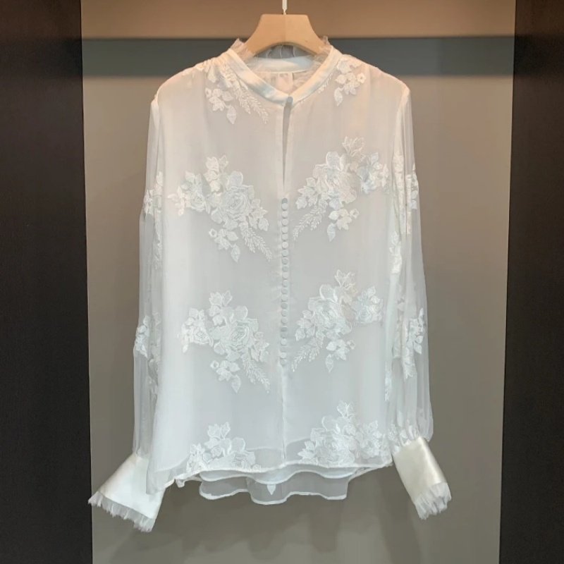 Clearance Natural Linen Silk B - Silk Blouse Button recension och pris
