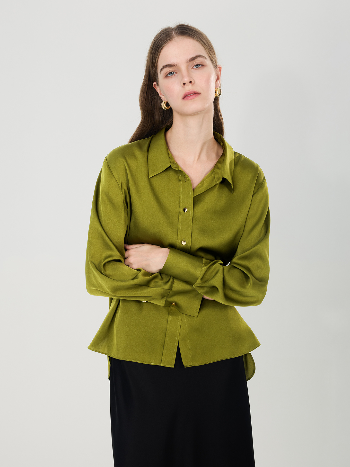 2026 New Mulberry Silk Shirt W - Women Formal Blouses For Evening Wear recension och pris