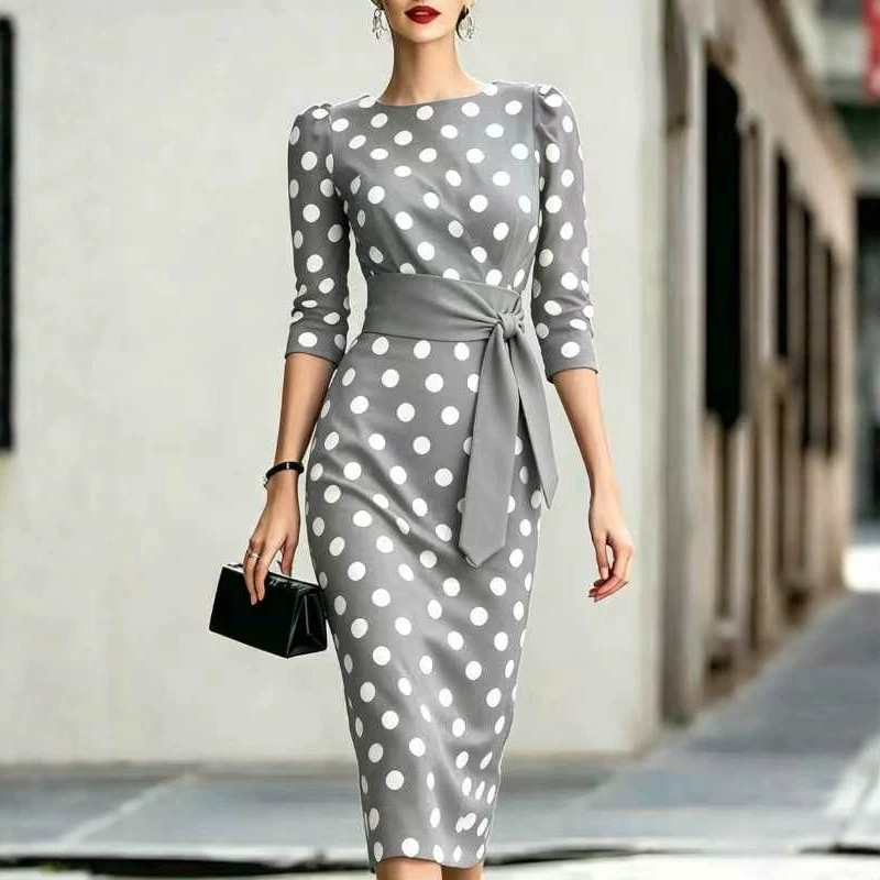 Women Elegant Black White Polk - Women Formal Office Wear Tops recension och pris