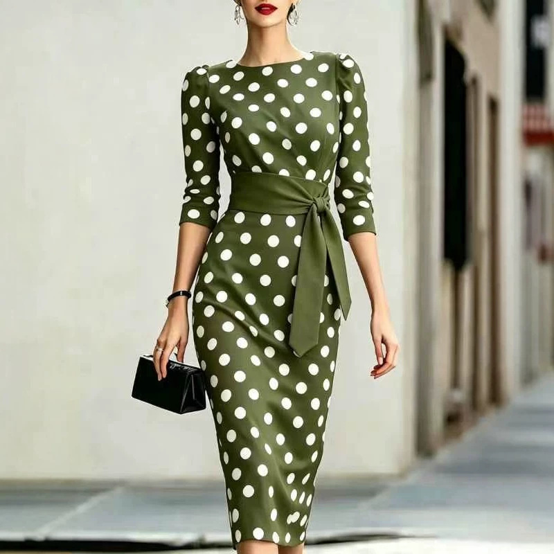 Women Elegant Black White Polk - Women Formal Office Wear Tops recension och pris