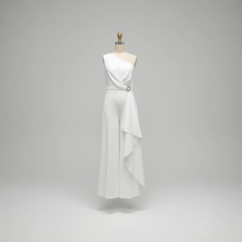 Elegant Women's White One Shou - Women'S Formal Jumpsuit Evening Wear recension och pris