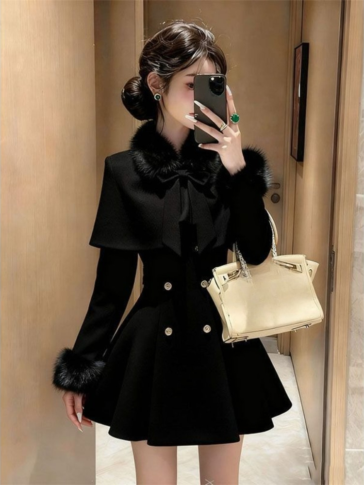 French Elegant Vintage Woolen  - Vintage Women'S Formal Wear recension och pris