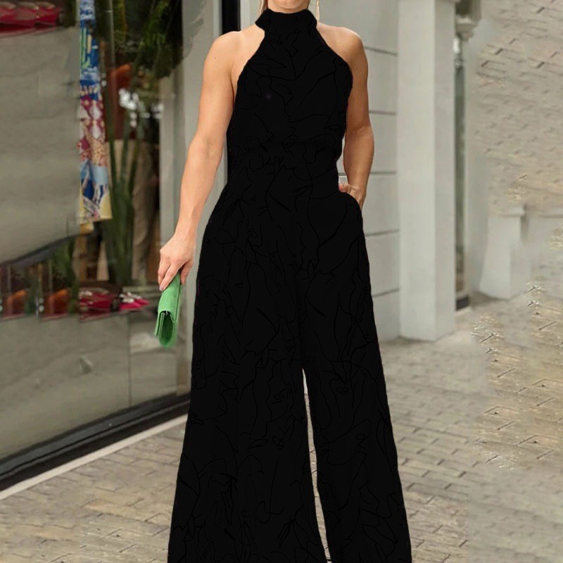 Women's Halter Jumpsuit Wide L - Women'S Formal Jumpsuit Evening Wear recension och pris