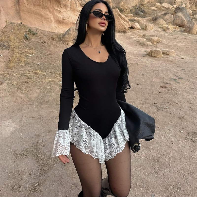 Black White Lace Women Jumpsui - Women'S Formal Jumpsuit Evening Wear recension och pris