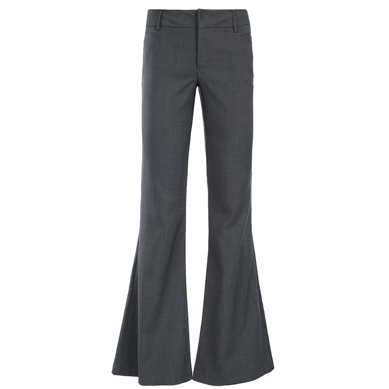 Grey Full Length Pants Micro F - Tailored Trouser Wide recension och pris