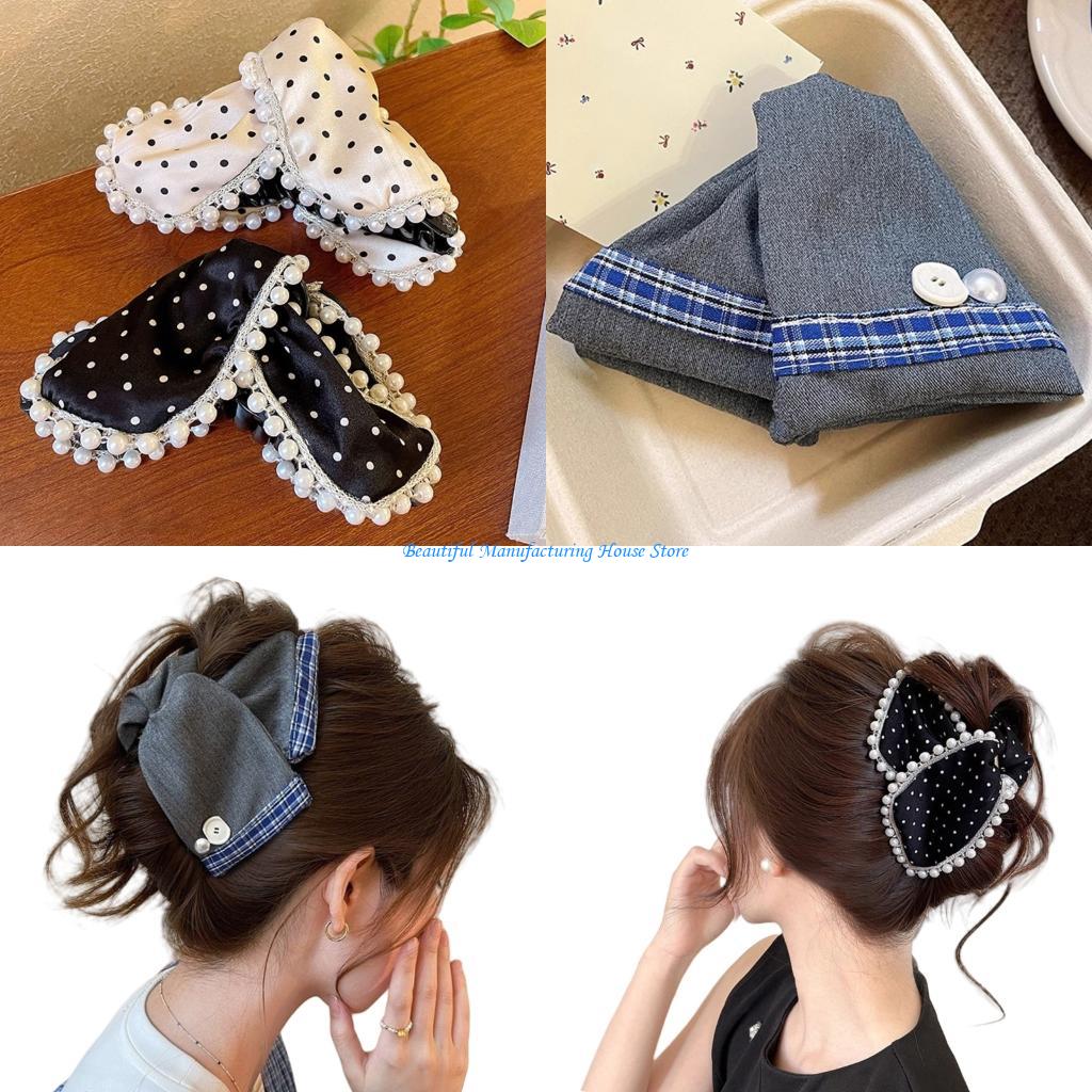 E56A Large Fabric Bowknot Hair - Large Women'S Formal Wear recension och pris