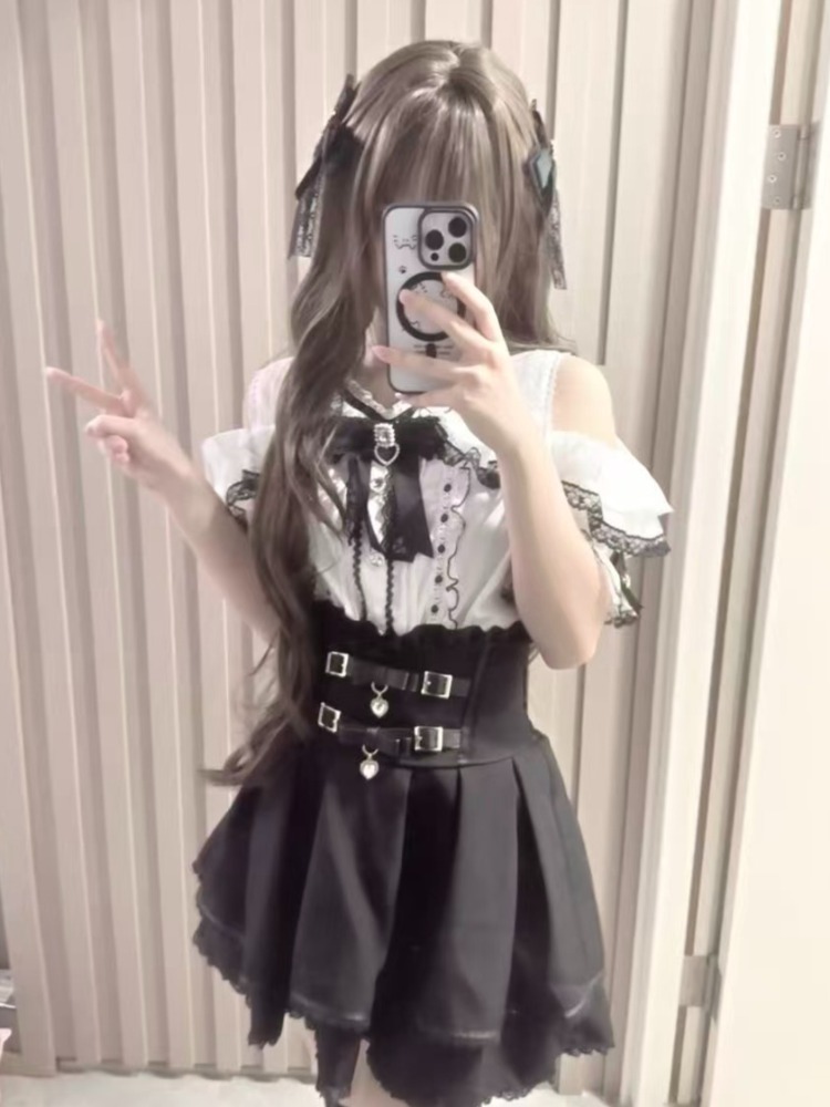 2026 Cute Ruffled Japanese Lol - Women Formal Blouses For Evening Wear recension och pris