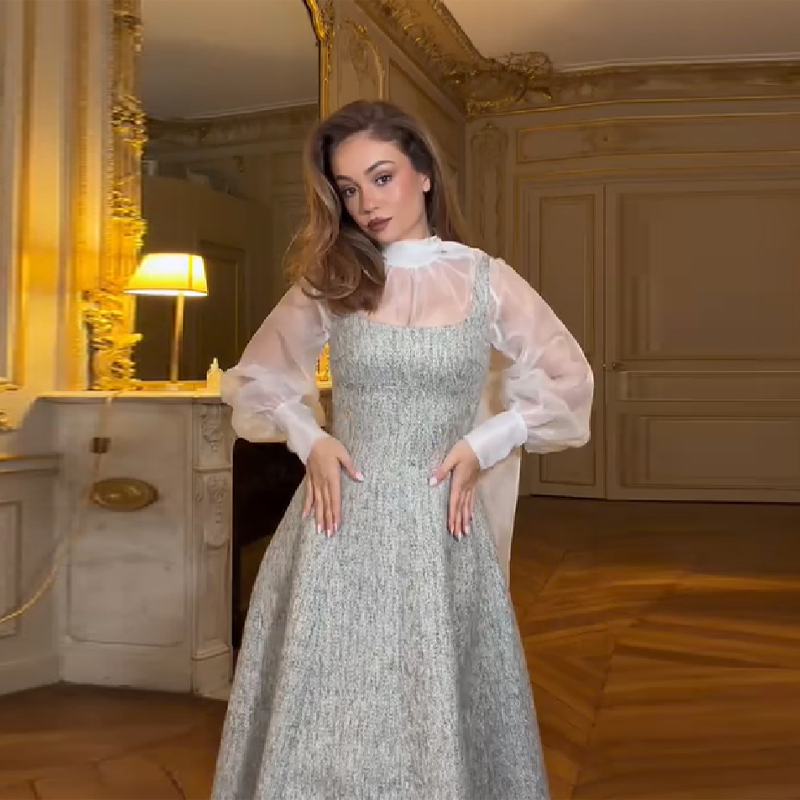 Vintage Elegant Solid Dress Su - Vintage Women'S Formal Wear recension och pris