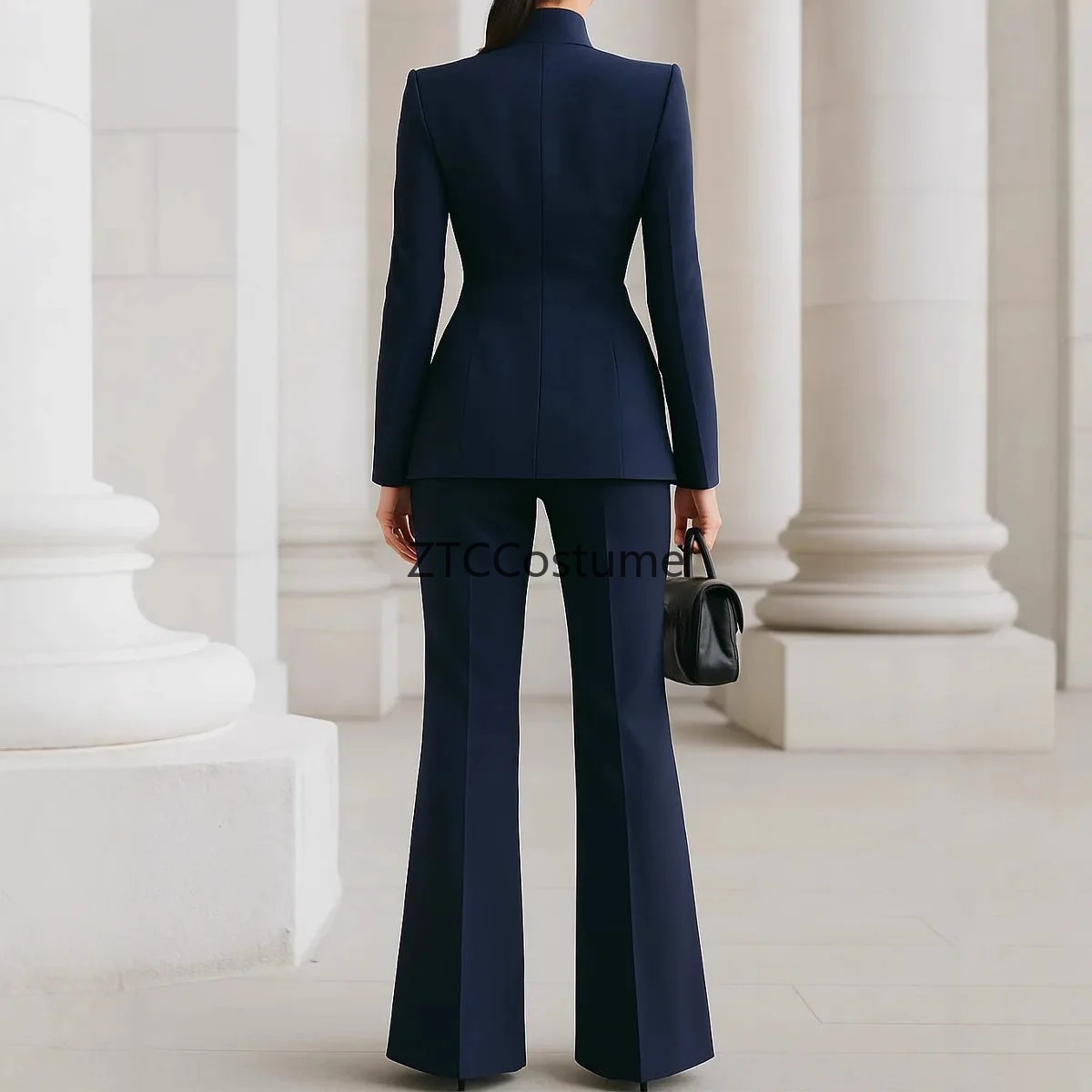 Cosplay Womens Suit Set Long S - Women Formal Office Wear Tops recension och pris