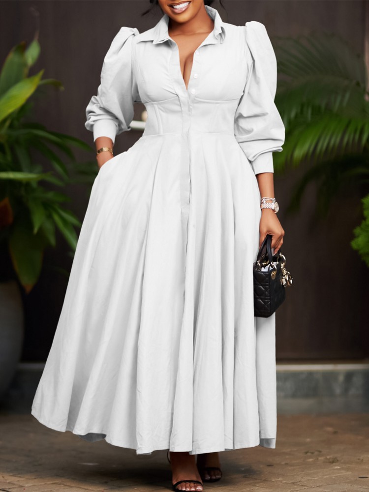 Women Spring Dress Ladies Casu - Women Formal Office Wear Tops recension och pris