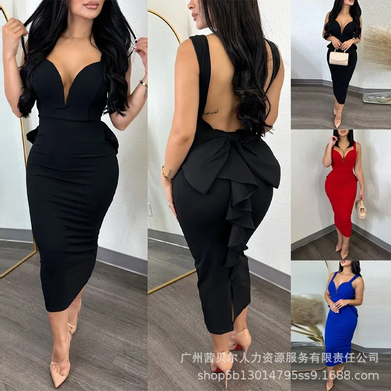New Women's Backless Ruffles P - Women Formal Wear Zara recension och pris