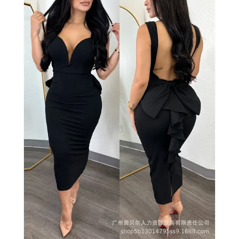 New Women's Backless Ruffles P - Women Formal Wear Zara recension och pris