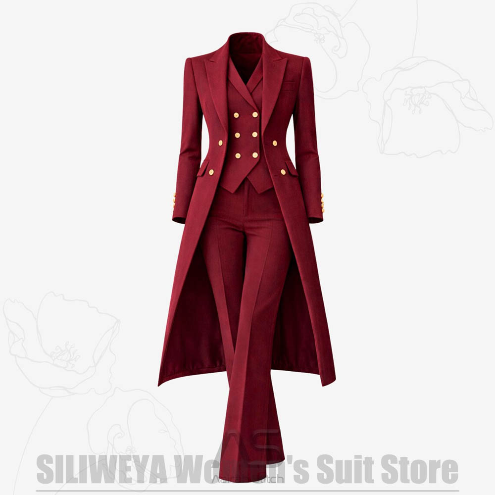 Women's Suit 3 Piece Double Br - Women Formal Wear Coat recension och pris