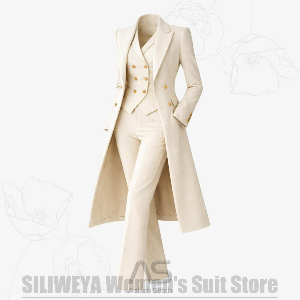 Women's Suit 3 Piece Double Br - Women Formal Wear Coat recension och pris